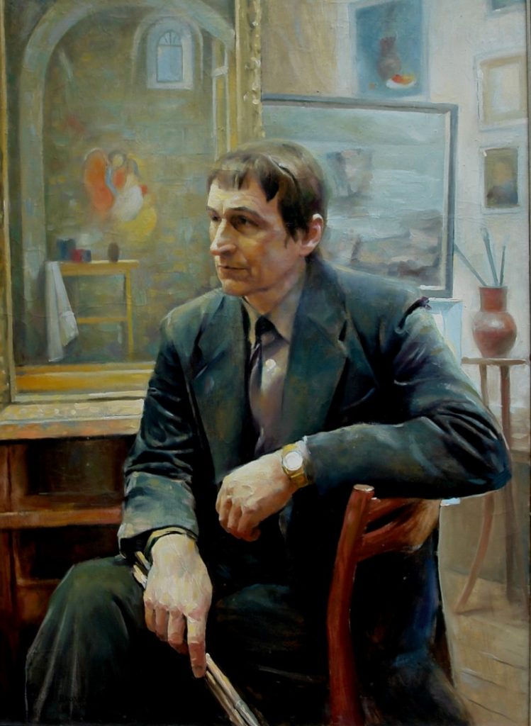 Портрет отца. Дроздов С.А. Холст, масло,73x100. 2006 г.